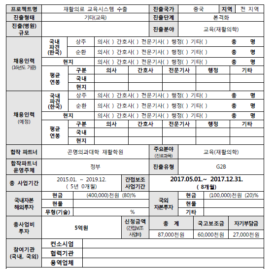 [2017년] 재활의료 교육시스템 수출(서울재활병원) - 자세한 내용은 첨부된 파일을 다운받아 확인해 주세요.