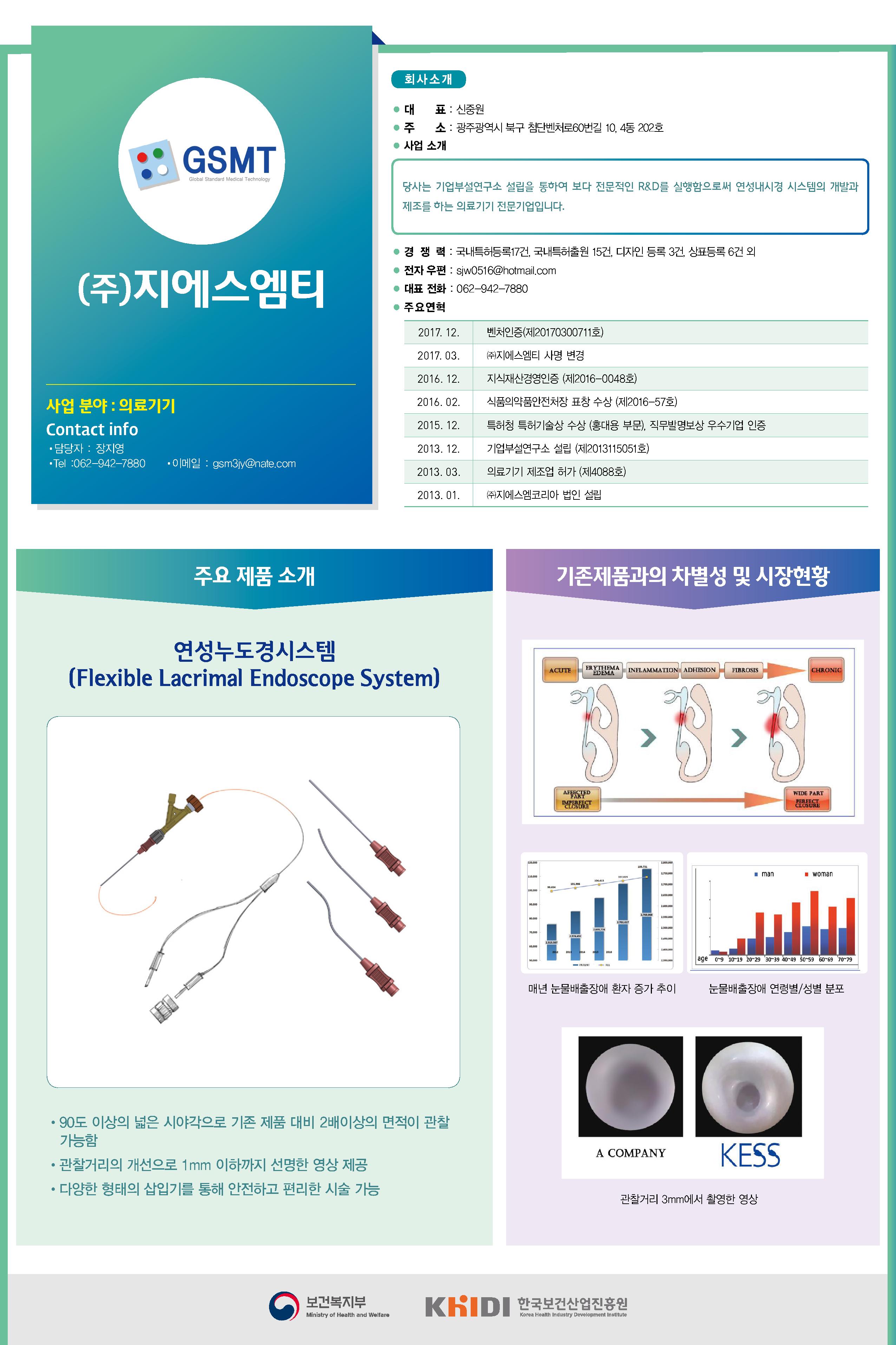 (주)지에스엠티 - 연성누도경시스템 < 기업홍보관<창업기업-보건산업혁신창업지원센터 (주)지에스엠티 - 연성누도경시스템