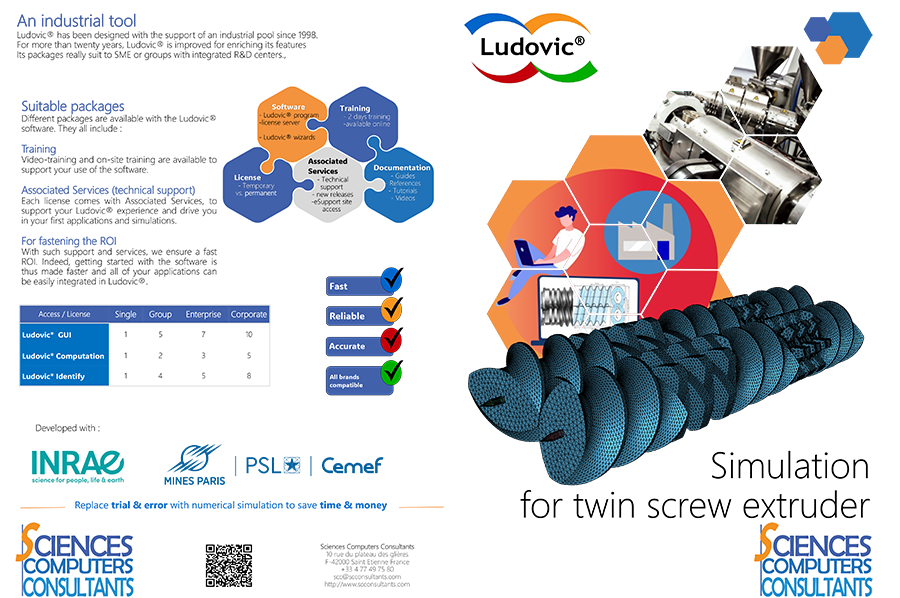 Ludovic Simulation for twin screw extruder